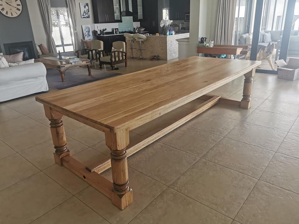Stained oak table